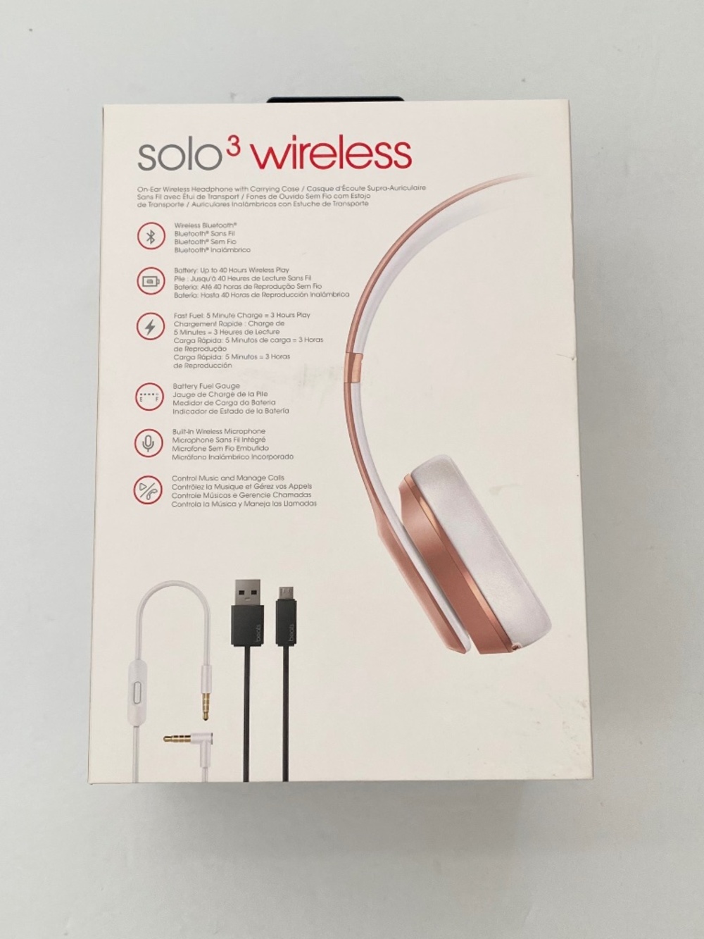 Beats by Dr. Dre Solo3 SPECAIL EDITION Rose Gold - Picture 11 of 16
